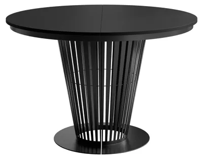 Produktbild von MIRJAN24 Tisch Elantra 120, Esszimmer Tisch, Beine aus Stahl (Farbe: Schwarz / Schwarz)