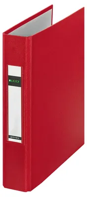 Zdjęcie produktu dla LEITZ 4213-00-25 Segregator ringowy Standard DIN A5 czerwony 2 D-ringi