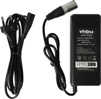 Produktbild von vhbw Ladegerät kompatibel mit NCM London ab 2014, Essen ab 2015, Rome ab 2016, Paris ab 2014 Fahrradakkus, E-Bike - Für Akkus, mit XLR Anschluss 100 W