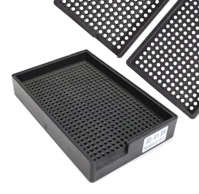 Immagine prodotto di Rosfix Supporto per Viti ESD Tacke – Materiale Antistatico | 459 Fori per Viti da 1,5-2 mm | Elettronica e Artigianato
