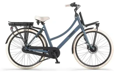 Produktbild von Tomos EB 16 - E-Bike - 28 Zoll - 250W Motor - 140 km Reichweite - 7-Gang - Hydraulische Scheibenbremsen - 626Wh Akku - Tiefeinsteiger - Blau-Grau Glänzend