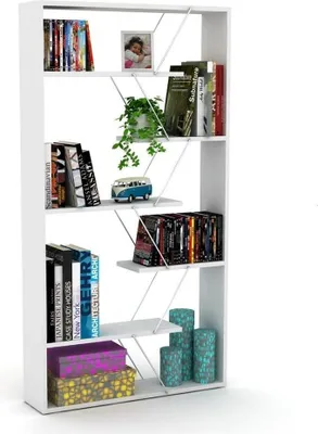 Immagine prodotto di Libreria Tars 84x24x157H RF1603242 colore bianco