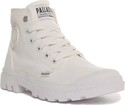Image de Palladium Mono Chrome Lacets Le Wand Bottines Blanc Mono – undefined / Blanc Mono