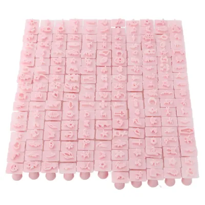 Zdjęcie produktu dla 192-częściowy zestaw stempli 3D do paznokci z różnymi wzorami i wyraźnymi liniami – narzędzia do manicure dla salonów paznokciowych