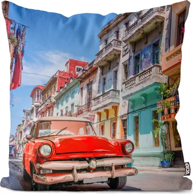 Produktbild von VOID Havanna Vintage Car Oldtimer Kissenbezug Kissenhülle Sofakissen Kissen Deko Outdoor-Kissen Dekokissen
