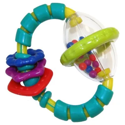 Produktbild von BRIGHT STARTS GRAB & SPIN Beißring, 3 - 6 Monate, BPA-frei