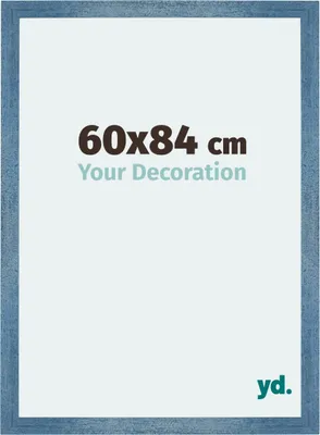 Produktbild von Bilderrahmen, 60x84 cm, Hellblau Gewischt, MDF, Mura