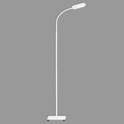 Obrázok produktu pre Briloner Office Step LED stojacia lampa Stmievateľná kancelárska lampa Flexarm 158,6 cm biela