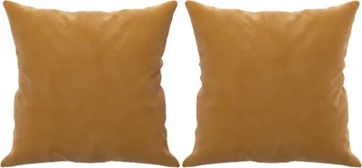 Obrázek produktu pro vidaXL Dekorační polštáře 2 ks hnědé 40x40 cm sametové