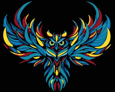 Zdjęcie produktu dla Zuty - Diamond Painting - COLOURFUL FLYING OWL, 40x50 cm, płótno na ramie