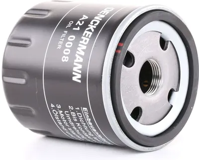 Produktbild von Ölfilter DENCKERMANN A210008 Anschraubfilter für OPEL Corsa F für RENAULT CLIO II (BB0/1/2, CB0/1/2) passend für PEUGEOT 2008 Kombi (CU) 206 CC (2D)