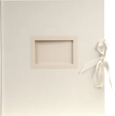 Produktbild von Exacompta Fotoalbum Kingsbridge 60 Seiten weiß 29x32 cm Elfenbein 11154E