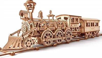 Produktbild von 3D-Puzzlemechanik, Lokomotive R17, WT, Holz, 405 Teile
