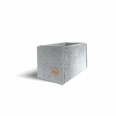 Produktbild von Aufbewahrungsbox CLEAN Filz 17 x 9 x 10 cm ohne Deckel in hellgrau meliert