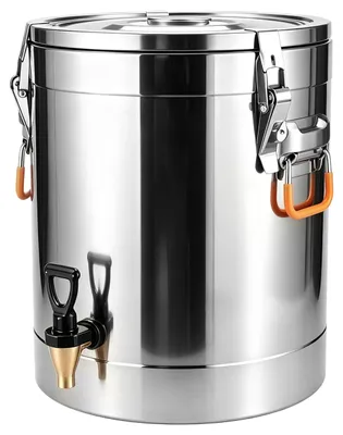 Isolierbehälter 30L, Edelstahl 304, mit Hahn, für Suppe