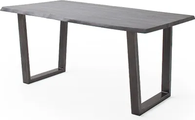 Produktbild von Baumkantentisch >Calabria< in Akazie grau / antik  - 180x77,5x100 (BxHxT)