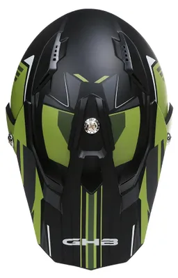 Productafbeelding van Mountainbikehelm, schokbestendig materiaal, verstelbare kinband, legergroen, maat L