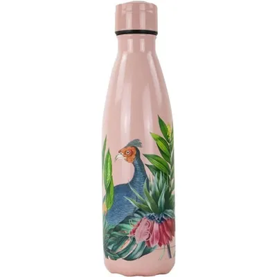 Productafbeelding van YOKO DESIGN geïsoleerde fles van 500 ml met een pauwendessin