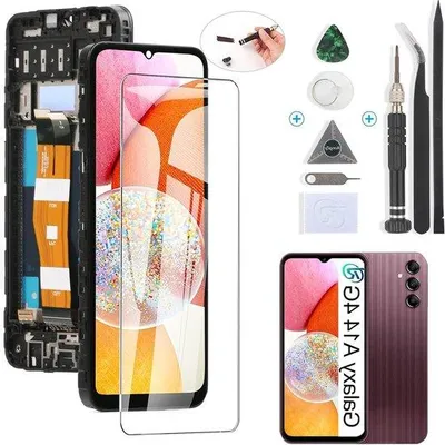 Produktbild von 4G LCD-Touchscreen-Display Schwarz Rahmen Ersatz