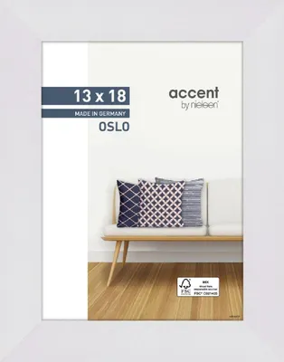 Produktbild von accent by nielsen Holz Bilderrahmen Oslo, 13x18 cm, Weiß