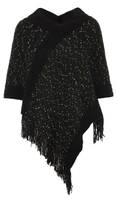 Produktbild von dulcey damen poncho - Schwarz, M