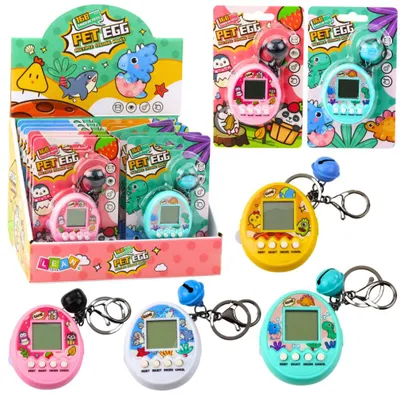Produktbild von Tamagotchi Pet Egg Elektronisches Spiel 168 Tiere Schlüsselanhänger mit Glocke