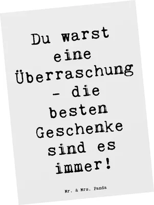 Produktbild von Mr. & Mrs. Panda Grußkarte Spruch Überraschung Adoptivkind - Weiß - Geschenk, Geschenke, Liebe, Postkarte, Familie, Ansichtskarte, Familienbande, handgemacht, Postkarten