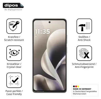 Produktbild von 2x Schutzfolie für Motorola Moto G Power 2026 - Anti-Shock 9H Folie dipos Glass Kunststoffglas
