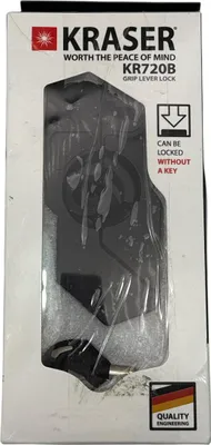Produktbild von KRASER KR720B Motorrad Bremshebelschloss, Hochwertig Sicherheitsschloss, CNC, Motorradschloss Vespa ATV E-bike Roller, Lenker Bremsschloss, Kupplungsgriff Schloss, Lenkerschloss, Kupplungshebelsperre