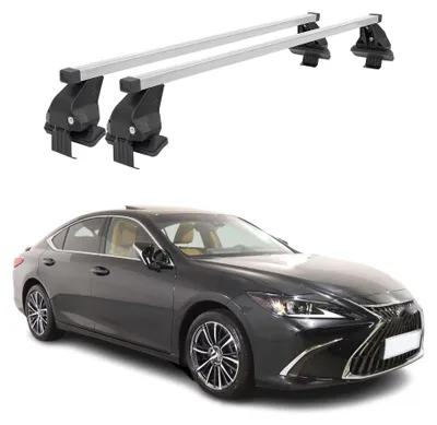 Image de Barres de toit transversales pour Lexus ES XZ10 2019-2025 Acier Gris, productTiles.product.images.aiGenerated