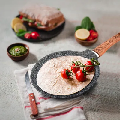Produktbild von Pfanne Für Pancakes Granit Dick Induktion Gas Kamille