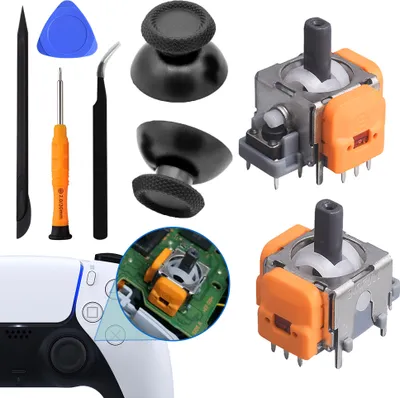 Zdjęcie produktu dla INF Zestaw wymienny joysticka z czujnikiem Halla do kontrolerów PS5 Model 1