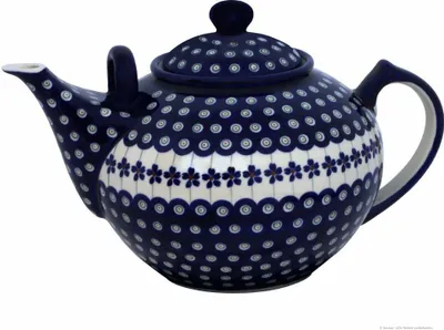 Produktbild von Original Bunzlauer Keramik 2,9 Liter Teekanne XXL Ø30 cm Design 166a