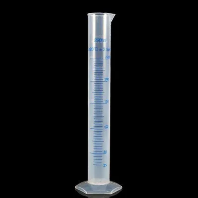 Productafbeelding van Kunststof laboratoriumcilinder, 250 ml, voor nauwkeurige volumemeting