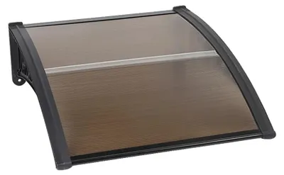 Obrázek produktu pro Stříška nad vstupními dveřmi, ochrana proti UV záření, design odolný proti povětrnostním vlivům, 100 x 100 cm