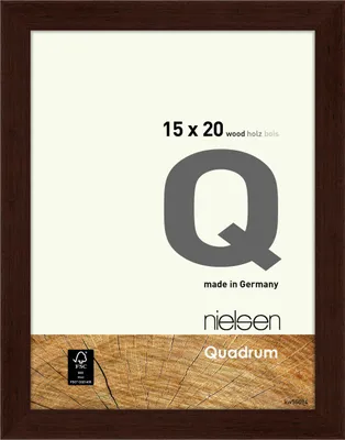 Produktbild von nielsen Holz Bilderrahmen Quadrum, 15x20 cm, Wengé