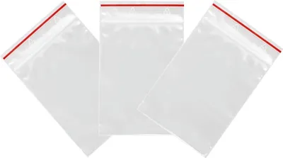 Produktbild von PE Druckverschlussbeutel 60x80mm