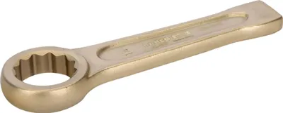 Produktbild von Bahco Funkenfreier 1-1/16-Schlag-Ringschlüssel aus Aluminiumbronze, 175 mm