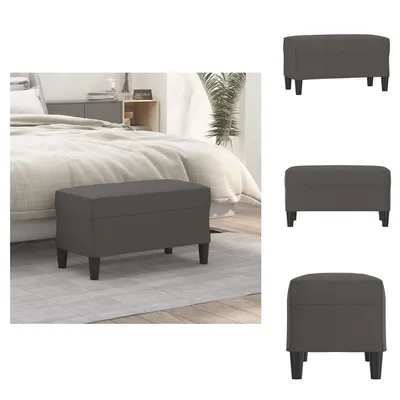 Obrázek produktu pro vidaXL Lavice šedá 70x35x41 cm Imitace kůže - Lavice