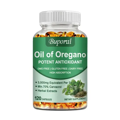 Image de Oil of Oregano (120 capsules) Complément alimentaire, estomac, digestion, système immunitaire, cœur