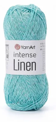 Produktbild von YarnArt Intense Linen 4130 Hellblau – Sommergarn Leinen/Viskose 50g 175m