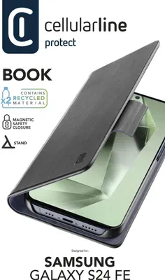 Immagine prodotto di CELLULARLINE Cellularline Book Galaxy S24 FE Custodia a libro con tasca per carte e chiusura magnetica