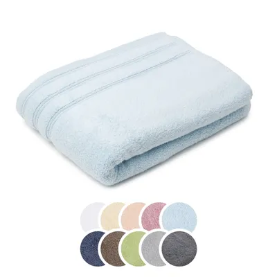 Produktbild von liebling Duschtuch  Baumwolle Zero Twist, Serie Lille, 600 gr. / m², 70 x 140 cm, 60 Grad, ultra weich, saugstark, hellblau