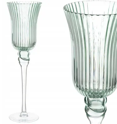 Image de Artpol Bougeoir en Verre Haut Design 40 cm