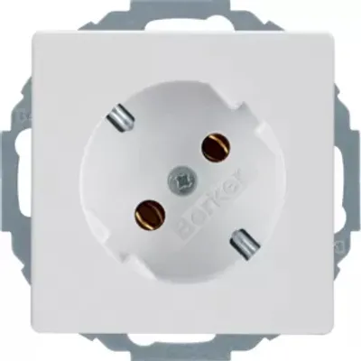 Immagine prodotto di Presa Berker 47276089 SCHUKO a 45° bianco polare con Berker Q.1/Q.3
