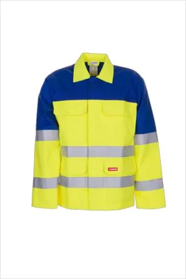 Produktbild von Planam Multinormjacke Warnschutz Major Protect 1-lagig, Gr. 102 warngelb/kornblau