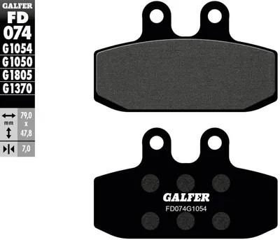 Image de Plaquettes de frein Galfer - métal fritté