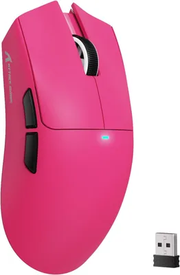 Produktbild von Kabellose Gaming-Maus 63g ultraleicht mit PixArt PAW3311 Sensor, 22.000 DPI, Tri-Mode BT/2,4G/Kabel, 1000Hz, 20 Mio Klicks, ergonomisch, Dual-Treiber