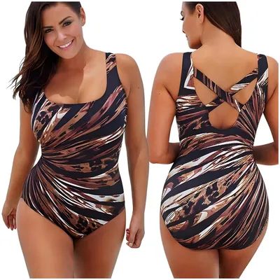 Produktbild von Figurformender Badeanzug für Damen, Übergröße, Einteiler, XL