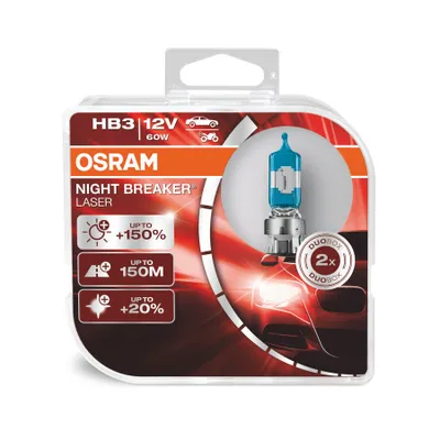 Obrázok produktu pre OSRAM NIGHT BREAKER LASER HB3 P20d 12 V/60 W (2er Box)